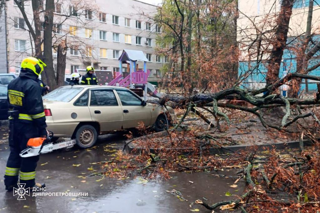 Рятувальники Дніпропетровщини ліквідовують наслідки негоди (фото)