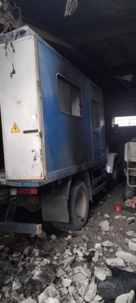 Внаслідок ворожої атаки був пошкоджений виробний майданчик ДТЕК Дніпровські електромережі
