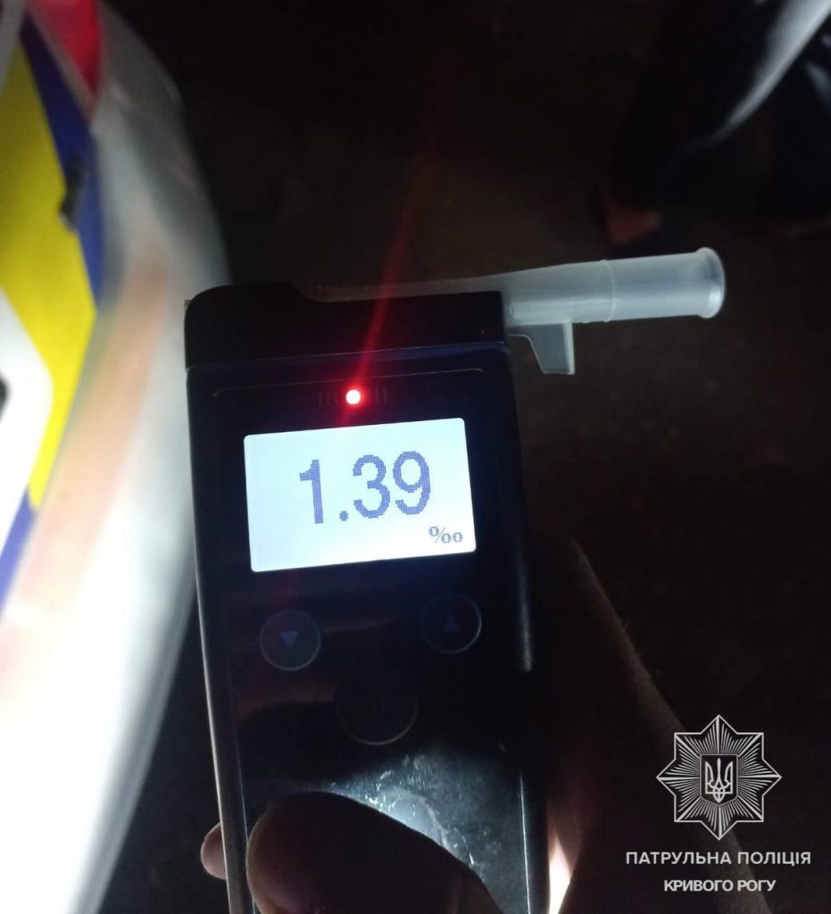 У Кривому Розі патрульні виявили нетверезого водія під час комендантської години
